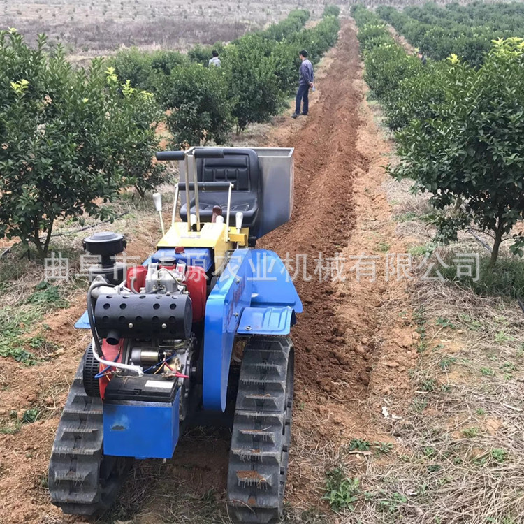 多種刀具替換果園農(nóng)田施肥管理機(jī) 開(kāi)荒除草 旋耕培土四驅(qū)微耕機(jī)